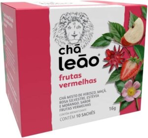 cha frutas vermelhas mate leao